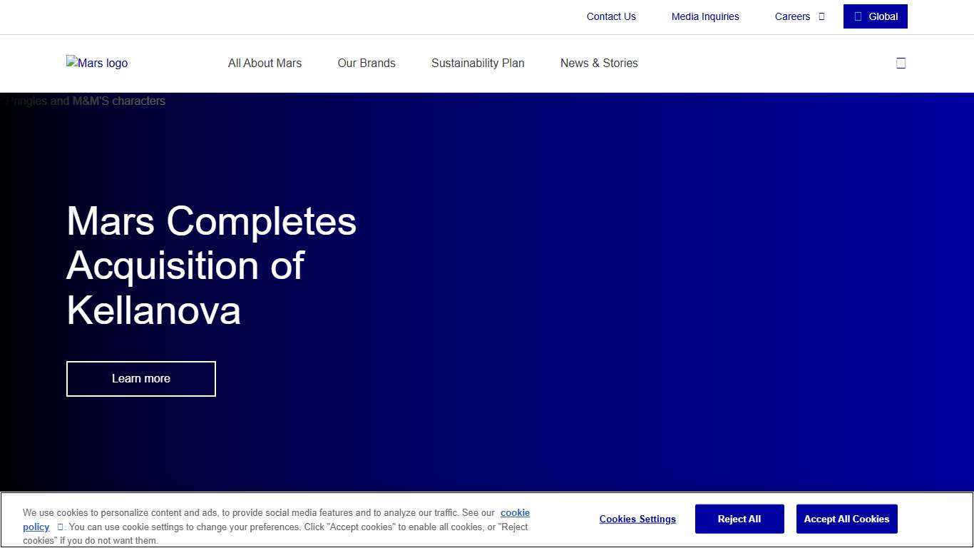 Global Petcare, Food & Nutrition, and Snacking Brands Mars, Incorporated