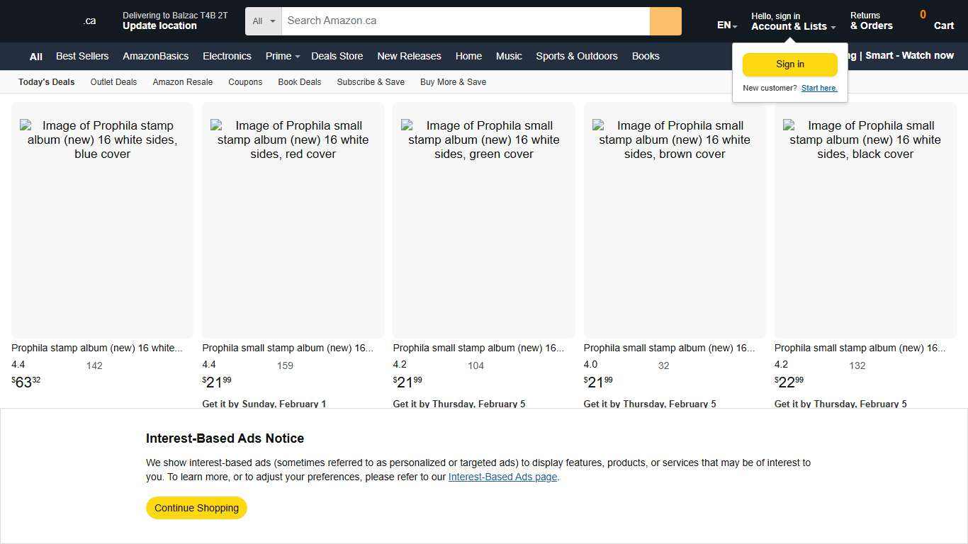 Amazon.ca: Prophila Collection: 16 white pages (small)